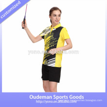 Newest fashionable badminton uniforms sets, wholesale volleyball jerseys wholesale badminton wear